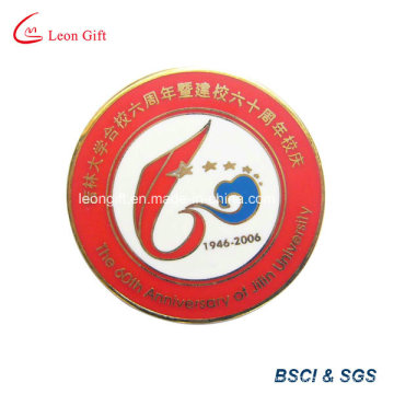 Metal Round Souvenir Badge with Celebration